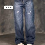 شلوار نیو نیم بگ رز 3348