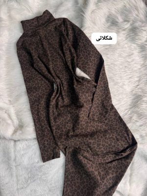ماکسی پلنگی یقه اسکی 5153