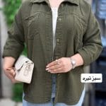شومیز کنفی سبز تیره 1124