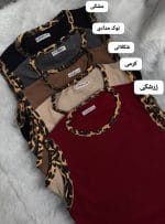کراپ آستین حلقه ای پلنگی مهراوین 5212