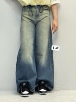 شلوار فول بگ پایین ریش مهرانه 3393