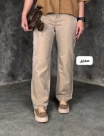 شلوار بگ کتان شاین دار فرزانه 3295