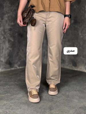 شلوار بگ کتان شاین دار فرزانه 3295
