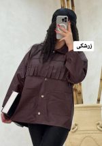 شومیز چرم سرخپوستی ساده 2160 (298)