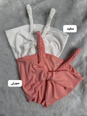 کراپ پاپیون بند بافت دلناز 5176