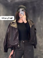 بامبر جکت چرم زیپی روزا 1201