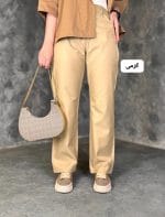 شلوار بگ کتان شاین دار فرزانه 3295