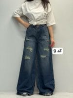 شلوار فول بگ پایین ریش مهرانه 3393