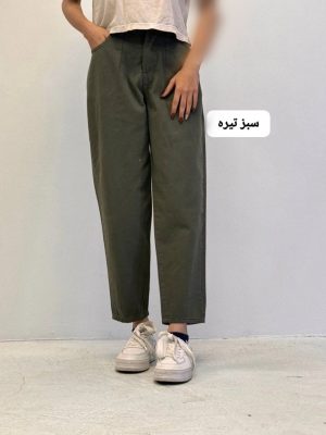 شلوار مام کتان کش روبی 3295