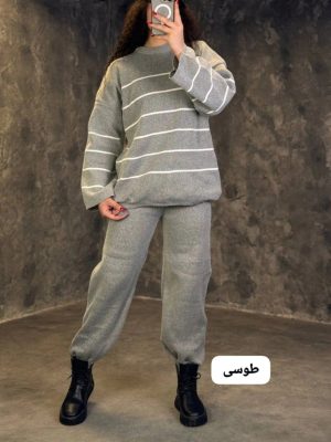 ست بافت راه راه بهرخ 4135