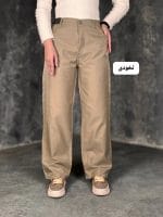 شلوار بگ کتان شاین دار فرزانه 3295