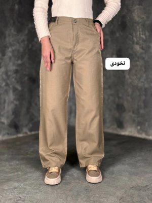 شلوار بگ کتان شاین دار فرزانه 3295
