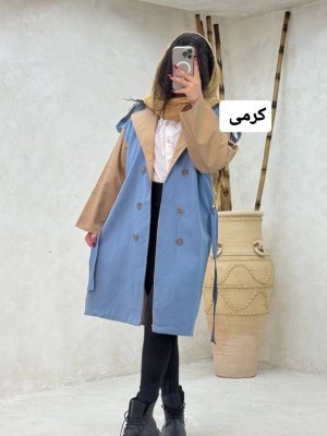 ترنج کت بلند ترکیبی با جین ملیکا 2146