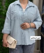 شومیز کنفی ابی اسمانی 1124