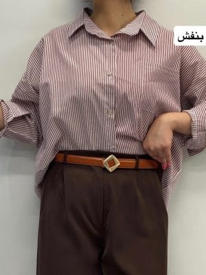 شومیز ترند راه راه ادلیا 1153