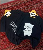 تیشرت چاپی مشکی 4100