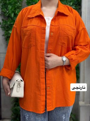 شومیز کنفی نارنجی 1124