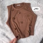 کراپ آستین حلقه ای پنبه 5250