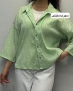 شومیز باکسی نگینی عسل 1319