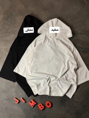 تیشرت باکسی کلاه دار 4108