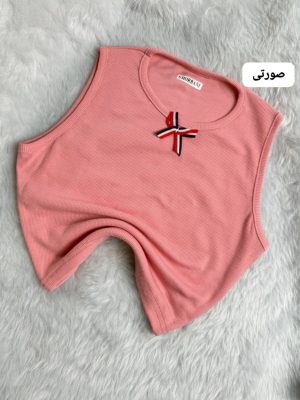کراپ آستین حلقه ای پاپیون دار وانیا 5242
