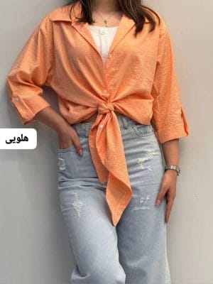 شومیز جلو گره نگینی لاوین 1274