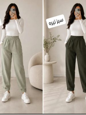 شلوار مام کنفی فیروزه 3291
