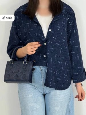 شومیز میو باکسی گلبو 1277