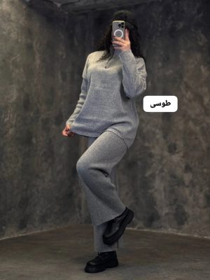 ست بافت نیم زیپ دلین 4140