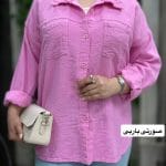 شومیز کنفی صورتی باربی1124