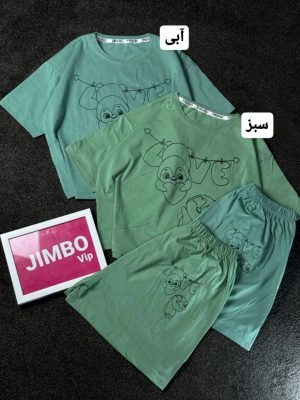 ست تیشرت شورتک طرح Love کد 480