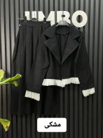 کت دامن لینن آستین گیپور ژانت 2240