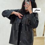 شومیز چرم سرخپوستی ساده 2160 (298)