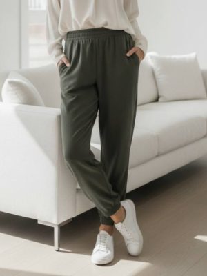 شلوار مام اسلش کتان ژاله 3287