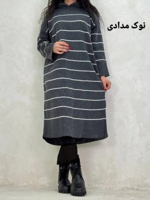 هودی بلند بافت فرنوش 4129