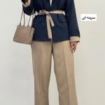 ست کت شلوار دورنگ هانی 2369