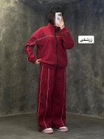 ست دورس سویشرت شلوار مغزی دوزی 1268