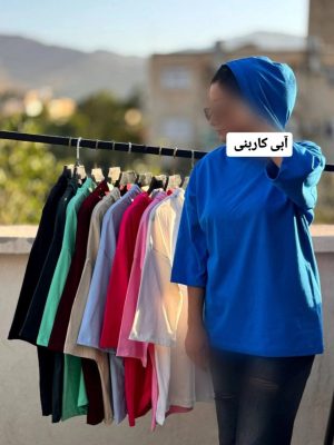 تیشرت باکسی کلاه دار 4108
