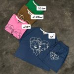 ست تیشرت شورتک قلبی 480