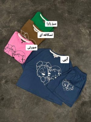 ست تیشرت شورتک قلبی 480