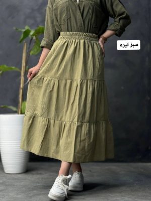 دامن لینن عروسکی الارین 2110