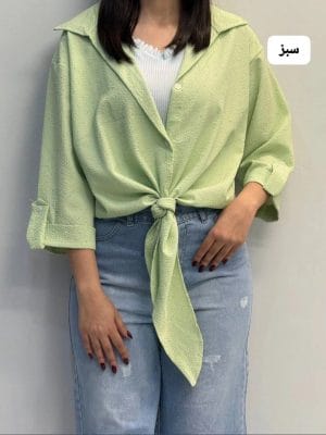 شومیز جلو گره نگینی لاوین 1274