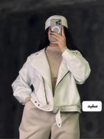 بامبر جکت چرم زیپی روزا 1201