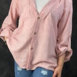 شومیز دکمه چوبی فاطی