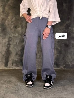 شلوار کارگو کتان لاله 3287