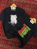 تیشرت چاپی مشکی 4100