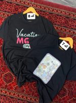 تیشرت چاپی مشکی 4100