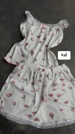 ست تاپ شورتک گیپوری 5492