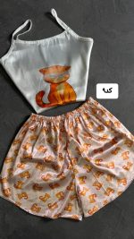 تاپ شورتک ساتن 4199