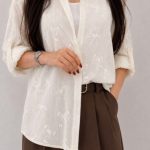 شومیز شیشه ای پاپیونی 1362